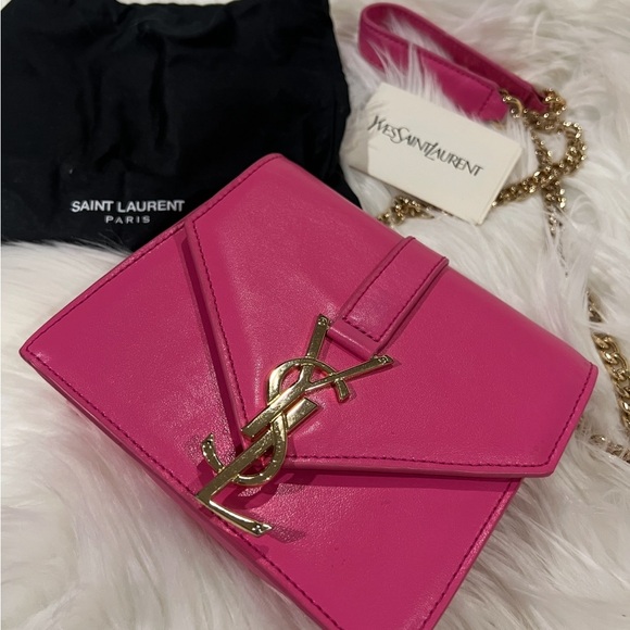 Yves Saint Laurent pink Crossbody Bag with Gold Chain - Picture 2 of 4